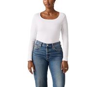 Levi's Essential Rib Slim Long Sleeve T-Shirt, Blanc, XS Femme