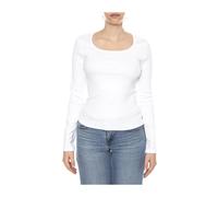 Levi's - Essential Sqrd Neck Long Sleeve - Femme - Tops - Blanc - Taille: 38 FR