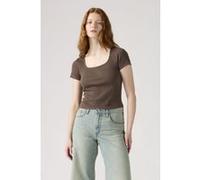 Levi's Essential Square Neck Tee Brown Taille: XS | Chemises Outlet | Femme | Marron