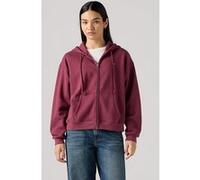 Levi's Everyday Zip Hoodie Burgundy Brushed Fle Taille: XS | Sweatshirts à capuche Outlet | Femme | Marron
