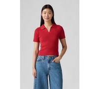 Levi's Faith Sweater Polo Scarlet Smile Taille: S | Polos Outlet | Femme | Rouge