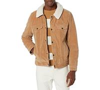 Levi's Faux Leather Classic Trucker Jacket Veste en Similicuir, Daim synthétique Marron Clair, M Homme