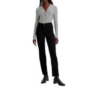 Levi's Femme 314 Shaping Straight Jeans, Soft Black, 28W / 34L
