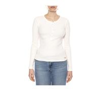 Levi's, Femme, Blouses et Chemises, Beige, Taille: 42 FR Dry Goods Henley Waffle Long-Sleeve Top