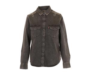 Levi's, Femme, Blouses et Chemises, Brun, Taille: 36 FR Iconic Western Bejewelled Western