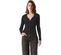 Levi's Femme Cardigan Tulip avec Encolure en V, Slim Fit, Noir (Caviar), M