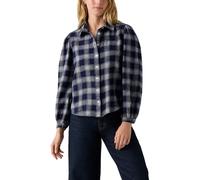 Levi's Femme Chemise Western Journey Alarcon Plaid Navy Cotton Blue S