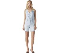 Levi's Combinaison 001wm Romper à boutons, coupe standard, Bleu Taille S Femme