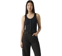 Levi's Femme Débardeur Dry Goods Pointelle à Col Rond, Slim Fit, Noir (Anthracite Night), S