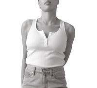 Levi's Femme Débardeur Maille côtelée Vacationer Egret White S