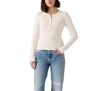 Levi's Femme Dry Goods T-Shirt à col Tunisien gaufré Gardenia Neutral L