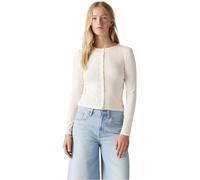 Levi's Femme Haut Manches Longues Dry Goods Pointelle à Boutons, Slim Fit, Blanc Cassé (Gardenia), L