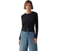 Levi's Femme Haut Manches Longues Dry Goods Pointelle à Boutons, Slim Fit, Noir (Anthracite Night), XS
