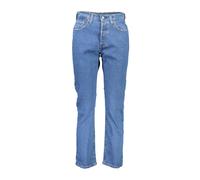 Levi's Jean 501 Crop Boyfriend Femme Bleu US 31/28