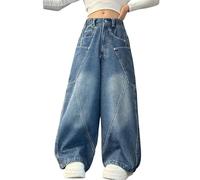 Levis Femme Jeans,Jeggings Cargo pour Filles, Pantalon Taille Haute à Jambes Droites, Coupe Ample et décontractée pour l'hiver, idéal pour Les Adolescentes et Confortable au Quotidien.