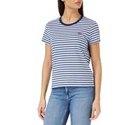 Levi's Femme Perfect Tee, Tea Stripe Brunnera Blue, XXS