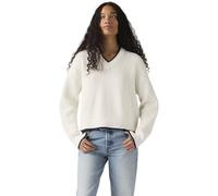 Levi's Femme Pullover Reese avec Encolure en V, Relaxed Fit, Blanc Cassé (Tofu), L