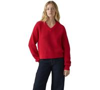 Levi's Femme Pullover Reese avec Encolure en V, Relaxed Fit, Rouge (True Red), S