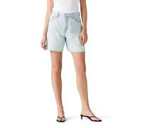 Levi's Femme Short Baggy Taille Haute Lin Denim Luxury Trip Short Blue 32