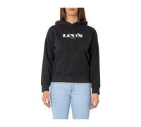 Levi's, Femme, Sweatshirts et sweats à capuche, Noir, Taille: 34 FR Sweat à Capuche Graphique Coupe Décontractée