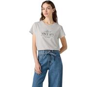 Levi's Femme T-Shirt Boxy avec Logo, Col Rond, Beige Since 1873 St, M