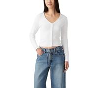 Levi's Femme T-Shirt Manche Longue Muse White + White XL