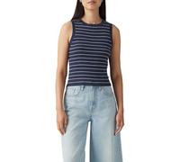 Levi's Femme T-Shirt Perfect col V Jules Stripe Navy Blue L