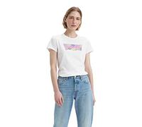 Levi's Femme The Perfect Tee T-Shirt, 501 Quilt Bw Fill Bright White , XS