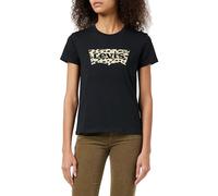 Levi's Femme The Perfect Tee T-Shirt, Batwing Leopard Caviar, S