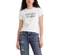 Levi's Femme The Perfect Tee T-Shirt, BW Leopard Cloud Dancer, XS