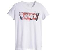 Levi's Femme The Perfect Tee T-Shirt, Housemark Photo Fill - White , XL