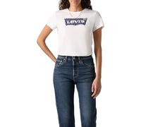 Levi's Femme The Perfect Tee T-Shirt, Maya Fuzzy Dot BW FI, S