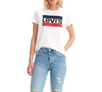 Levi's Femme The Perfect Tee T-Shirt, Sportswear Logo White , L
