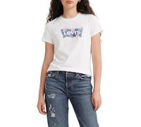Levi's Femme The Perfect Tee T-Shirt, Tropical Flower Bright White, XXS