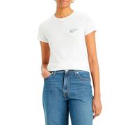 Levi's Femme The Perfect Tee T-Shirt, Waves Ashore BW Fill, S