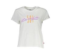 T-shirt Levi's Graphic Authentic manche courte blanc pur femme - XS