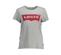 Levi's, Femme, Tops, Gris, Taille: 36 FR Marron T-shirt en Coton pour Femme