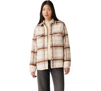 Levi's Femme Veste Lola Shacket avec Impression à carreaux, Relaxed Fit, Beige (Majorie Plaid Sunny), L