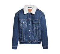 Levi's, Femme, Vestes, Bleu, Taille: 42 FR Veste Trucker Sherpa Ex-Boyfriend