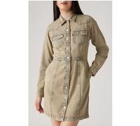 Levi's Flynn Dress Shirt Beige Taille: XS | Robes Chemises Outlet | Femme | Marron