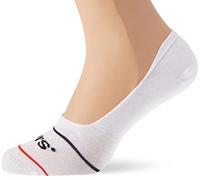 Levi's Footie Chaussettes, Blanc, 43/46 (Lot de 2) Unisexe