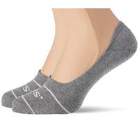 Levi's Footie Chaussettes, Gris, 43/46 (Lot de 2) Unisexe