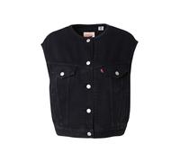 LEVI'S ® Gilet 'Collarless Shrunken '90s Trucker Vest' noir denim, Taille M