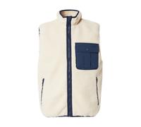LEVI'S ® Gilet 'Joonie Sherpa Vest' bleu foncé / blanc cassé, Taille S
