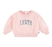 Levi's Girls Pleated Sleeve Crew Neck English Rose Taille: 6M | Pulls Outlet | kids | Rose