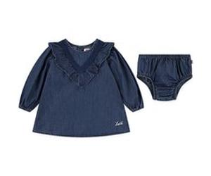 Levi's Girls Wild West Ruffle Dress Dark Wave Taille: 12M | Robes Outlet | kids