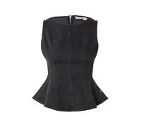 LEVI'S ® Haut 'Leighton Peplum Top' noir denim, Taille L