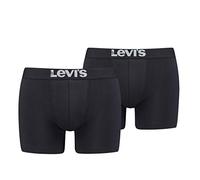 Levi ´S Hommes Solide Basic Boxer sous-Vêtements dans 2er Paquet - Noir, M