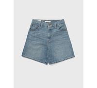 Levi's Femme Short Baggy Taille Haute Lin Denim Stop Flaxing Short Blue 28