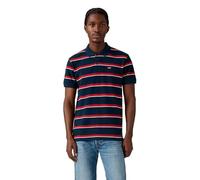 Levi's Polo Housemark Alden Stripe – Bleu marine – Manches courtes – Taille L